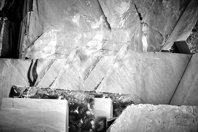Papier peint Marbre noir et blanc