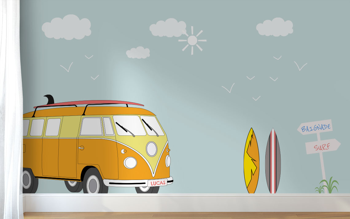 Papier peint Surfing day