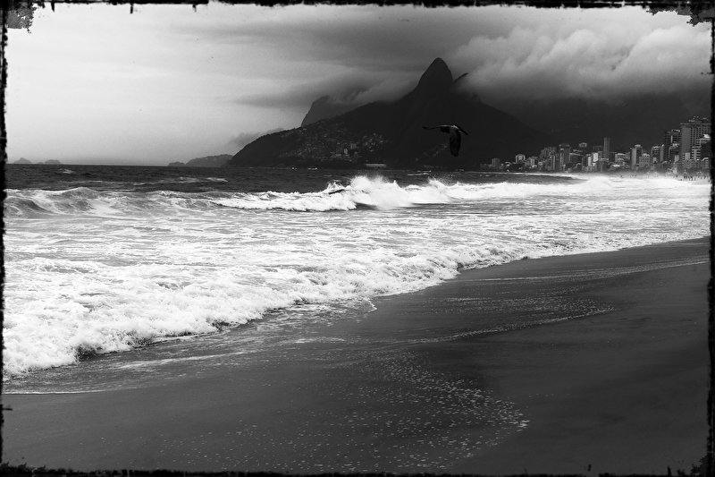 Papier peint Black and White Rio