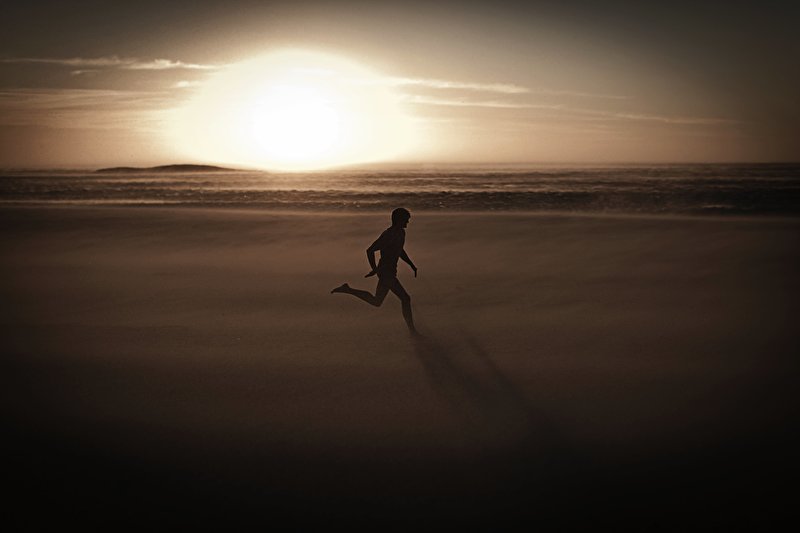 Papier peint Sunset Man