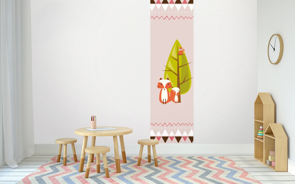 Papier peint Renard aztèque