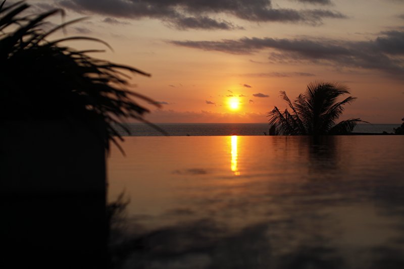 Papier peint Le soleil se couche