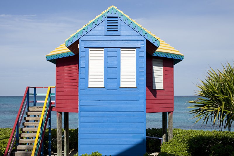 Papier peint Le cabanon de la plage