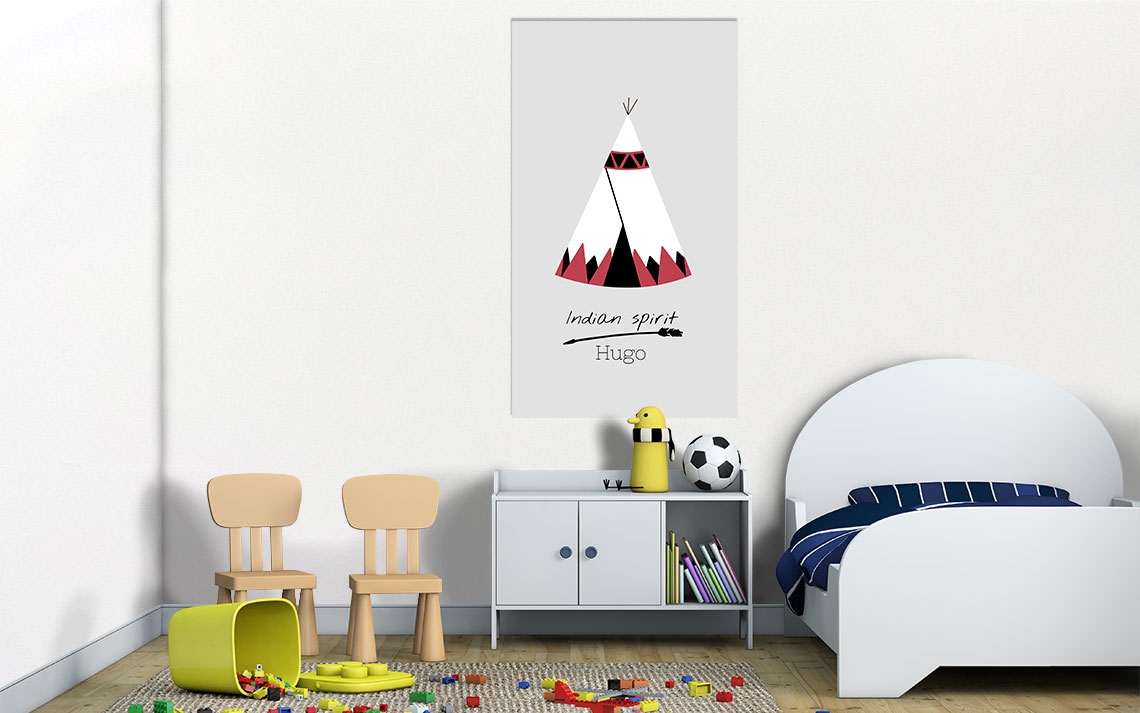 Papier peint Tipi d'indien