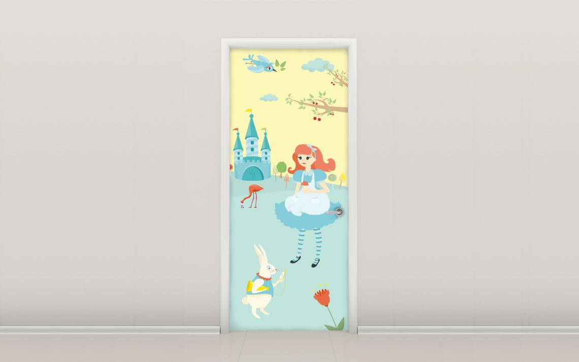 Papier peint Alice et son pays merveilleux