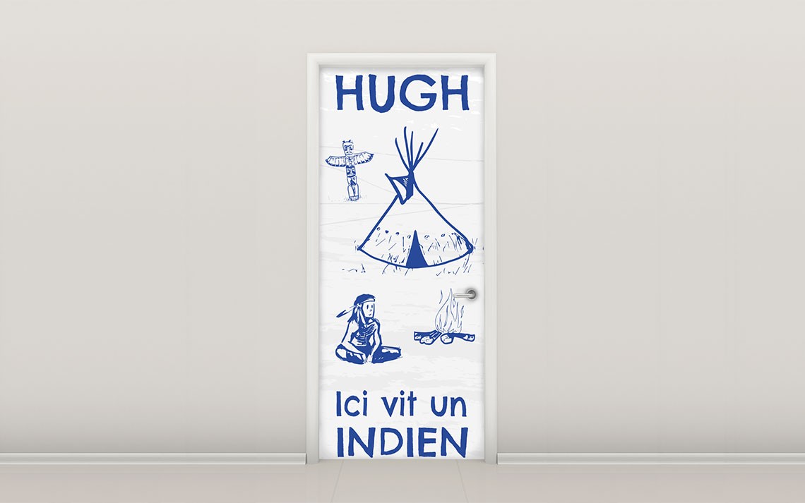 Papier peint Ici vit un indien !