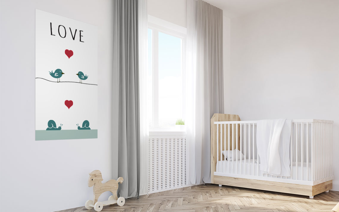 Papier peint Love & Birds